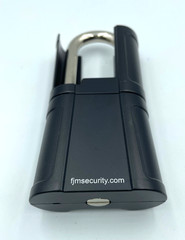 FJM Security SX-876 4-Dial Combination Padlock Long Shrouded Shackle Blk New