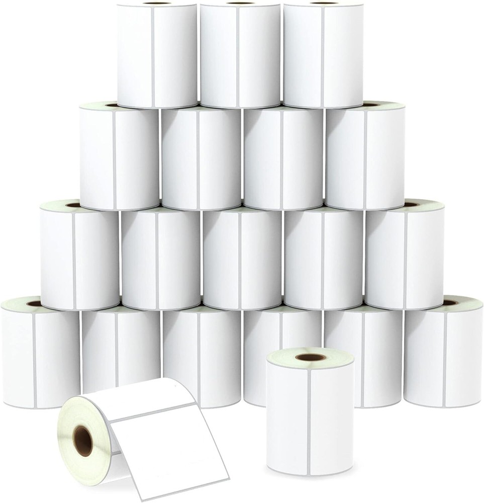 1-40 Rolls 4×3 Direct Blank Thermal Shipping Label Barcode Sticker – Zebra Rollo