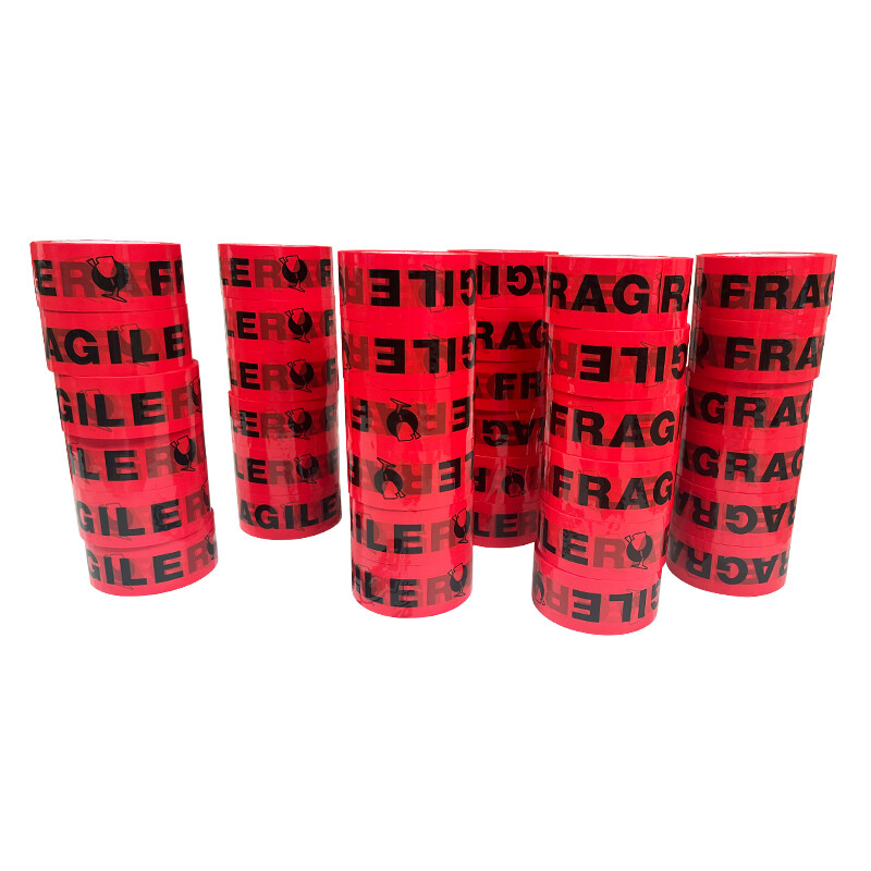 36 Rolls Fragile Handle w/ Printed Shipping & Packaging Tape 2 mil 2″ 100 Yards