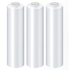 12″ x 1500′ Narrow Banding Stretch Film Hand Shrink Wrap Clear 47 Gauge 8 Rolls