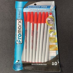 X50 TC Ball Pens (RED) ProMax 1.0 Medium Ball Point Tungsten Carbide Fine.