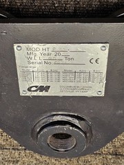 COLUMBUS MCKINNON MOD. HT P 0.5-A W.L.L 0.5 TON TROLLEY *PICTURED ITEM ONLY