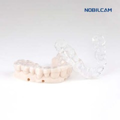 NOBILCAM Flexible Disc Block Nylon Resin Clear Shade 98mmx20mm for Bite Splint