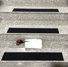 Cinta antideslizante 8″x35ft 80 grit, uso exterior/interior, tracción segura