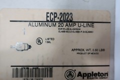 Appleton ECP-2023 U-line Plug 20a Amp 125v-ac