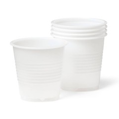 White Disposable Cups – 3oz/150ct: Solid Pattern, Cold Beverages