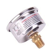 1.5″ Dial Size, 304 Stainless Steel case, Liquid Filled Fuel Pressure Gauge, …