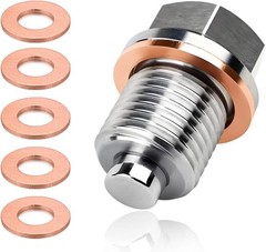 Magnetic Oil Drain Plug M16x1.5 Stainless Steel with 5 Copper Cr Size: M16×1.5