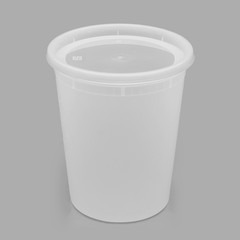 Karat 32oz PP Plastic Injection Molded Deli Containers & Lids – 240 ct,
