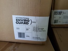 30 PACK 4XL Enviro Guard 2201 SMS Long Sleeve Shirt No Pockets Open Wrist