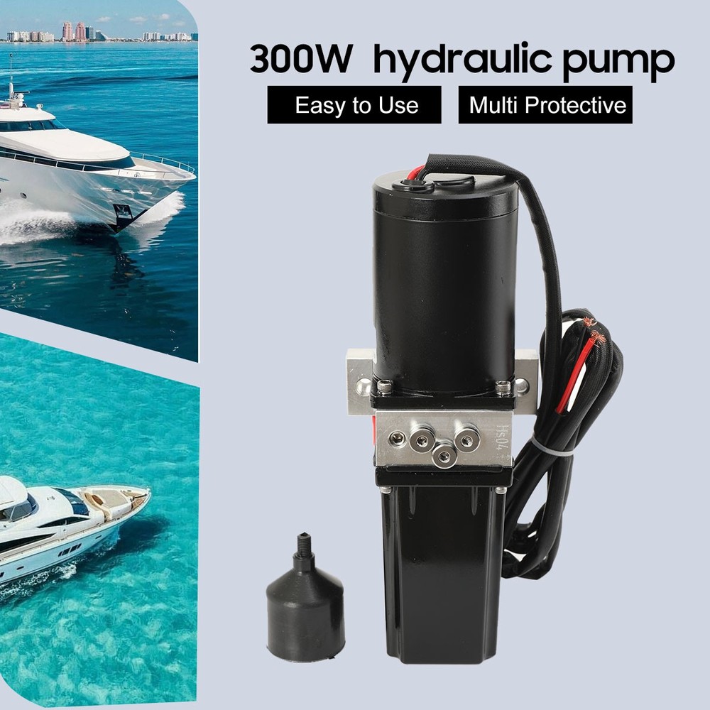 Hydraulic Power Unit 300W DC 12V Hydraulic Pump With 350ml Tank M14*1.5 Thread