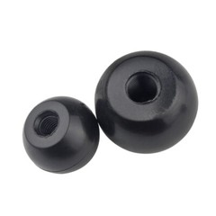 Ball Shaped Hnadle Knobs M4 M5 M6 M8 M10 M12 Thread Clamping Nuts Plastic Black