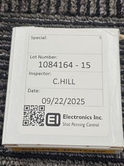 EI 1084164-15 Almen Strips Shot Peening Control Type A Grade I Assembly