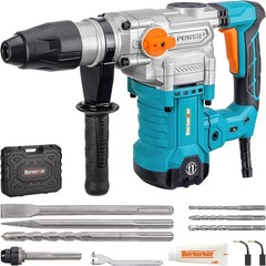 1-9/16″ SDS-Max Heavy Duty Rotary Hammer Drill for Concrete 42M | 1600W 13 Am…