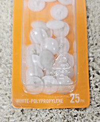 5 Packs Everbilt # 2 White Phillips Head Screw Covers 610182 – 125 Total Covers