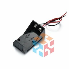 5Pcs 2 Wires DC 9V Cell Volt Battery Storage Clip Holder Box Case Cover T model