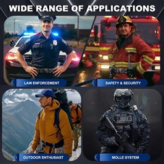 5PCS Duty Belt Keepers Nylon Basketweave Keepers for Police Tactical Molle Belts