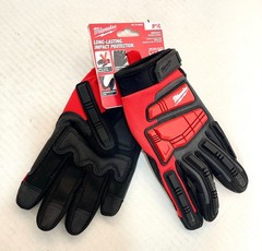 NWT – Milwaukee Demolition Impact Wrecking Gloves Black/Red, Large, 48-73-8552