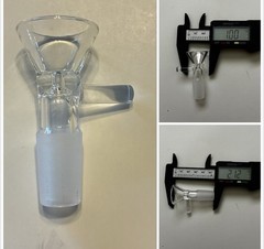 14mm Glass Downstem L-stem S-stem Bottle Stem Bong WaterPipe Bubbler Grommet DIY
