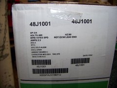 U.S. Motor 3/4 HP 460V 1 Ph 48Y Frame 1075 RPM 3 Spd 2.3A K55HXPHL-5118 48J1001