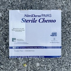 NitriDerm Sterile Chemo Nitrile Gloves Size L 50 Pairs Powder-Free Non-Latex