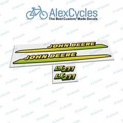 John Deere LX277 Stripes Lower Hood Laminated Decals Stickers Set M126051 Set
