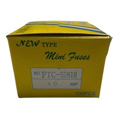 PTC Lot of 50 10 AMP Mini Blade Fuses for Car, Truck, Boat, etc. 52817