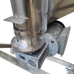 110V 1.1KW Spiral Powder Automatic Feeding Machine 100L Conveyor Height 1.7M