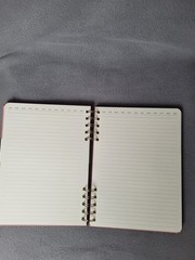 Altitude Split Wire Notebook Rose Gold Mauve Bamboo Paper Recycled Soy Based Ink