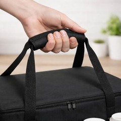 musbus Catering Bag for doordash uber eats 22x14x13 22W x 12H x 14D, Black