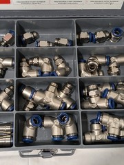 PRO-SOURCE 36 Piece, Push to Connect Fitting Kit: 1/2" Tube 2569601236PRO