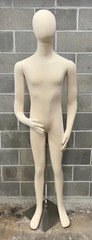 Male Mannequin Poseable Full Cloth Body, Bendable Arms & Legs, Egg Head, NEW