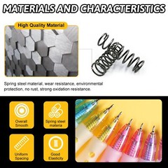 Compression Spring Steel 0.4mm Wire Dia 3mm – 10mm OD Small Pressure Springs