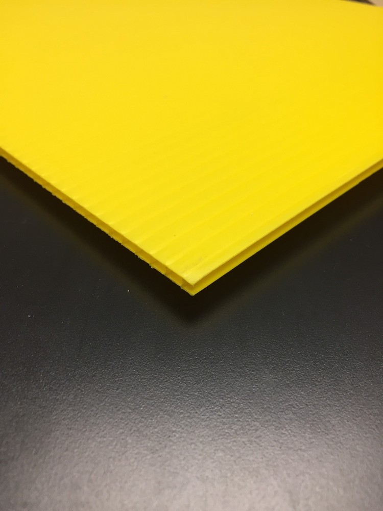 4mm Yellow 18″ x 24″ Corrugated Plastic Coroplast Sheets Sign