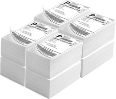 10 Fanfold 4 x 6 Direct Thermal Labels White Perforated Shipping Labels