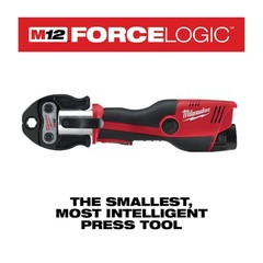 MILWAUKEE M12 FORCE LOGIC PRESS TOOL KIT WITH 3 JAWS #2473-22 *SLIGHTLY USED*