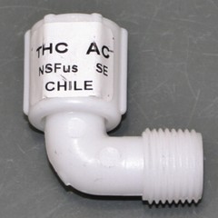 (10) Flair-It Plastic Pipe Elbow Fitting 06785, 1/2″ MNPT x 1/2″ SW, White