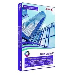 xerox Bold Digital Printing Paper, 98 Bright, 24 lb Bond, 11×17, White, 500/Ream