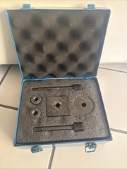 TEMCo Double D Punch Die Set 0.769 inch x 0.642 inch Knockout Hole w/ Case