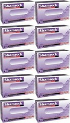 Shamrock Latex Exam Gloves 4.5 Mil Powder Free All Quantity and Sizes Medical