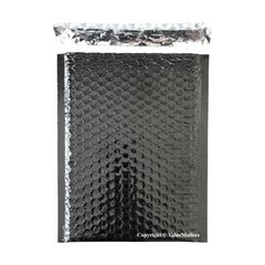 2000 #0 Glamour Metallic Black Poly Bubble Mailers Envelope Bag 6×10 DVD Wide CD