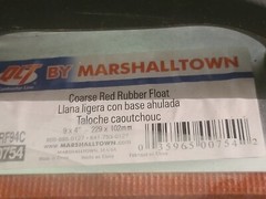 NEW GENUINE Marshalltown 9″ X 4″ Coarse Red Rubber Float 10754