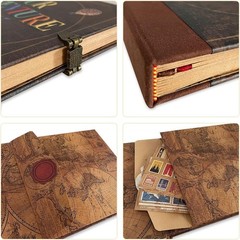Our Adventure Book Travel Diary Photo Book, Scrapbook, Photo Album – Retro Vi…