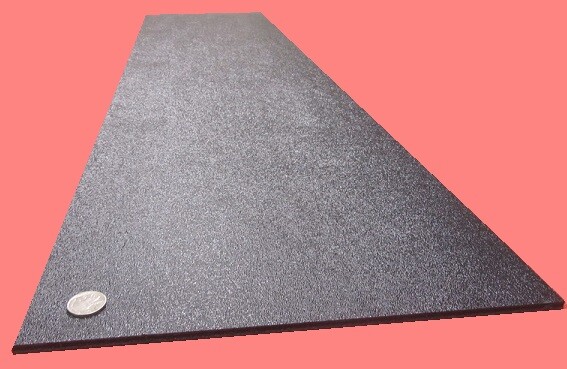Black ABS Sheet 1/4″ (.236″) X 12″ X 48″ Haircell Textured One Side