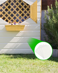 10 Packs Vinyl Siding Repair Kit, White Durable Self-Adhesive Vinyl Siding Patch