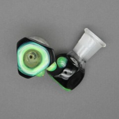 Slyme Pyrex Lab Glass Slide Triangle Bowl Female14 18mm Tobacco Hookah Bong
