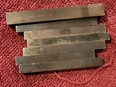 Lot of 7 Braeburn Braemow (M-2) Lathe Tool Bits. 6) 1/4″ x 2-1/2″, 1) 3/8″ x 3″.