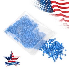 1000 Pcs Dental Separators Orthodontic Elastics Ties Teeth Gap Radio Opaque Blue