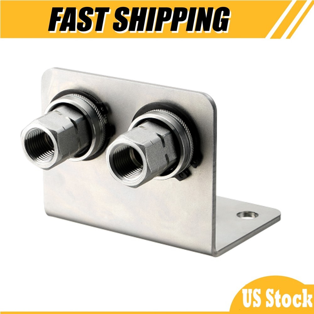 Hydraulic Quick Release Coupling Double Bracket Female 1/2” Body x 1/2” NPT