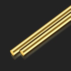24Pcs Brass Round Rods Bar Assorted Kit Lathe Bar Rod Stock for DIY Crafts Tools